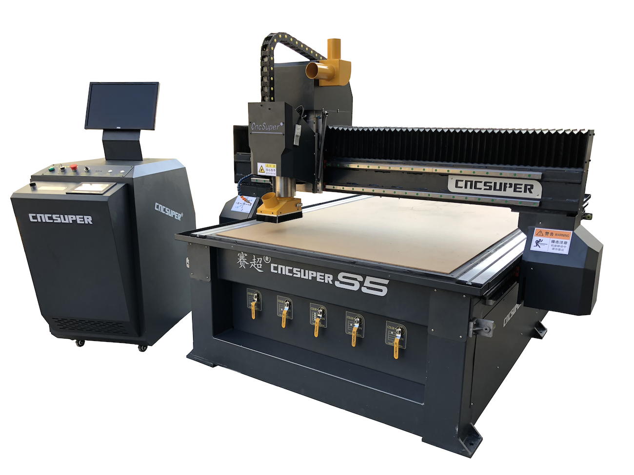 Heavy-duty CNC router with CCD camera system